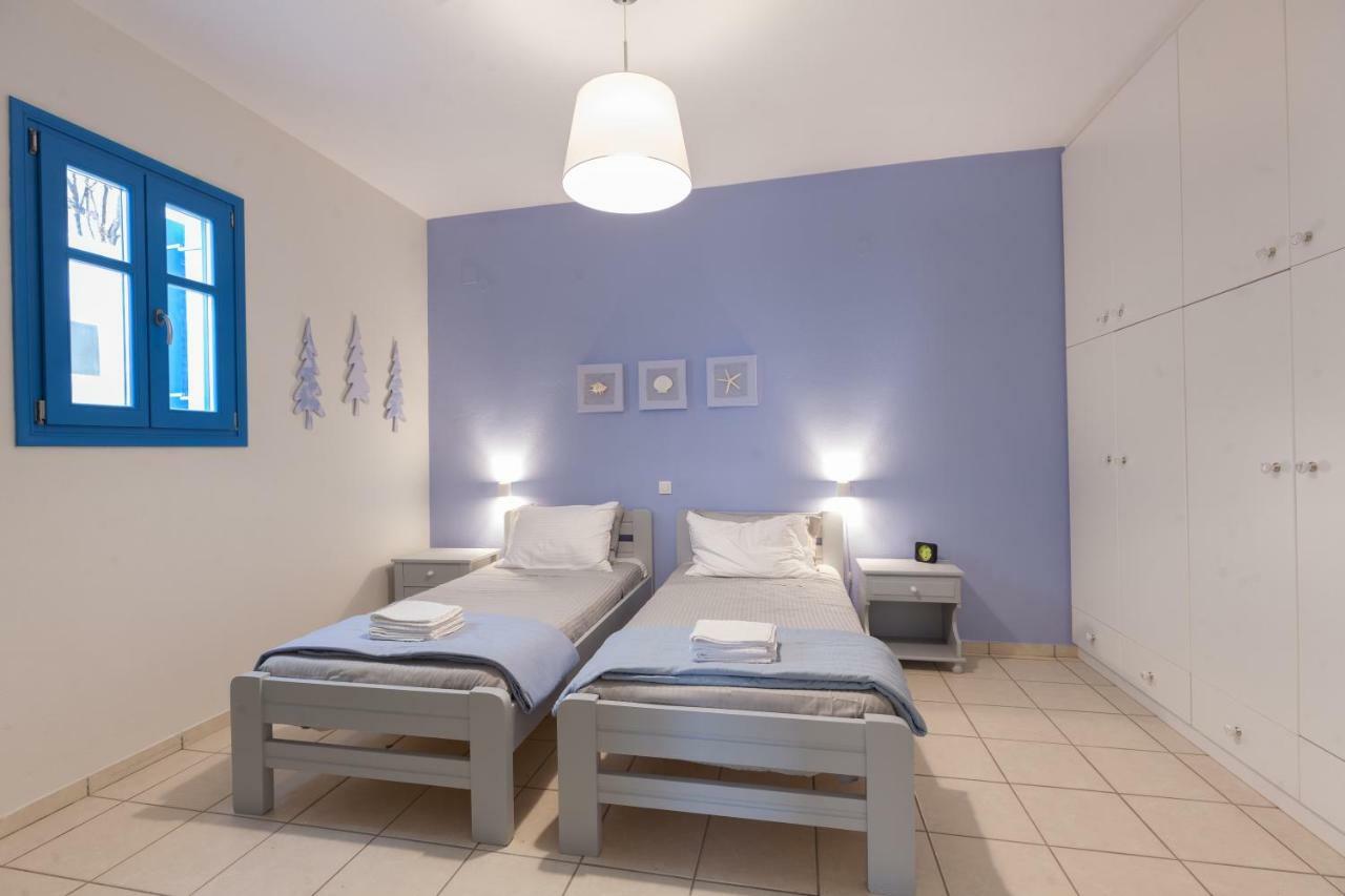 Just Blue With Amazing Sea Views In Piso Livadi Vila Exterior foto
