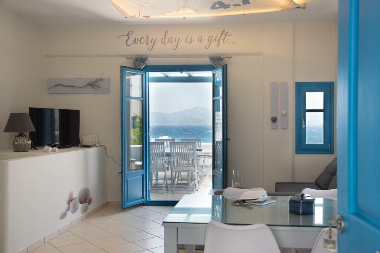 Just Blue With Amazing Sea Views In Piso Livadi Vila Exterior foto